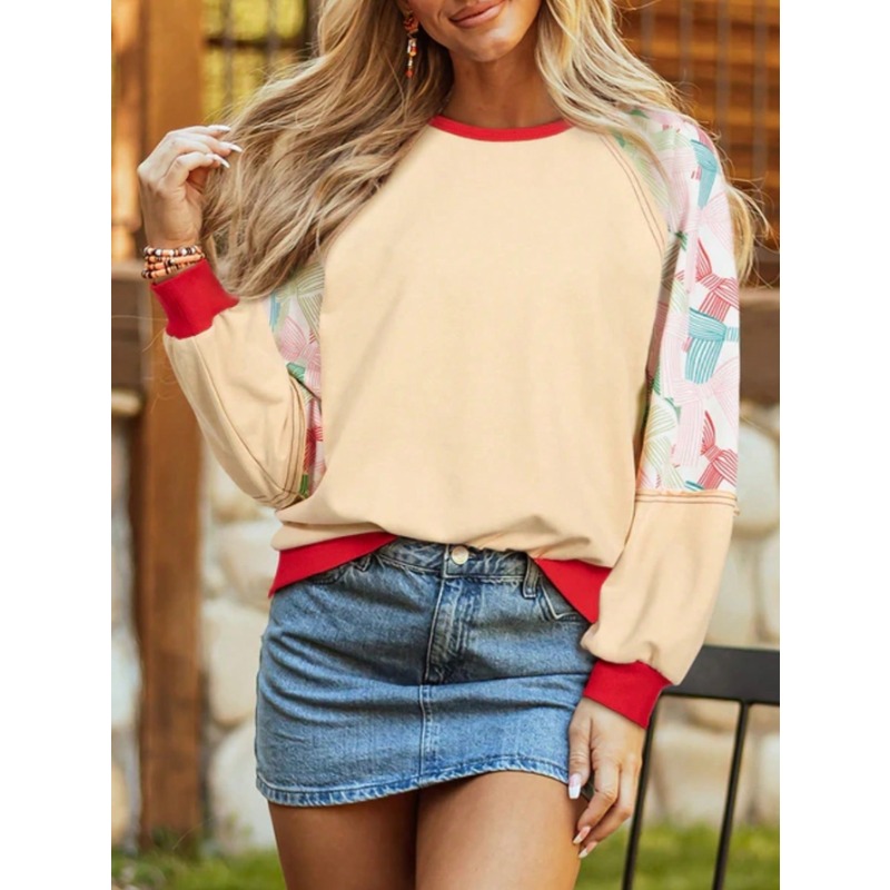 Women'S Fashion Sweatshirts - Modna damska bluza z długim rękawem,