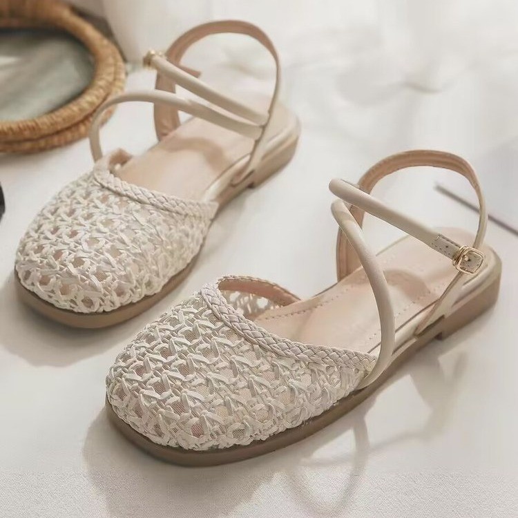 Women Fashion Heels - Sandały damskie w stylu francuskim z