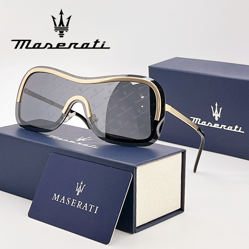Women Fashion Pose - MASERATI Nowe modne okulary przeciwsłoneczne Stylowe,