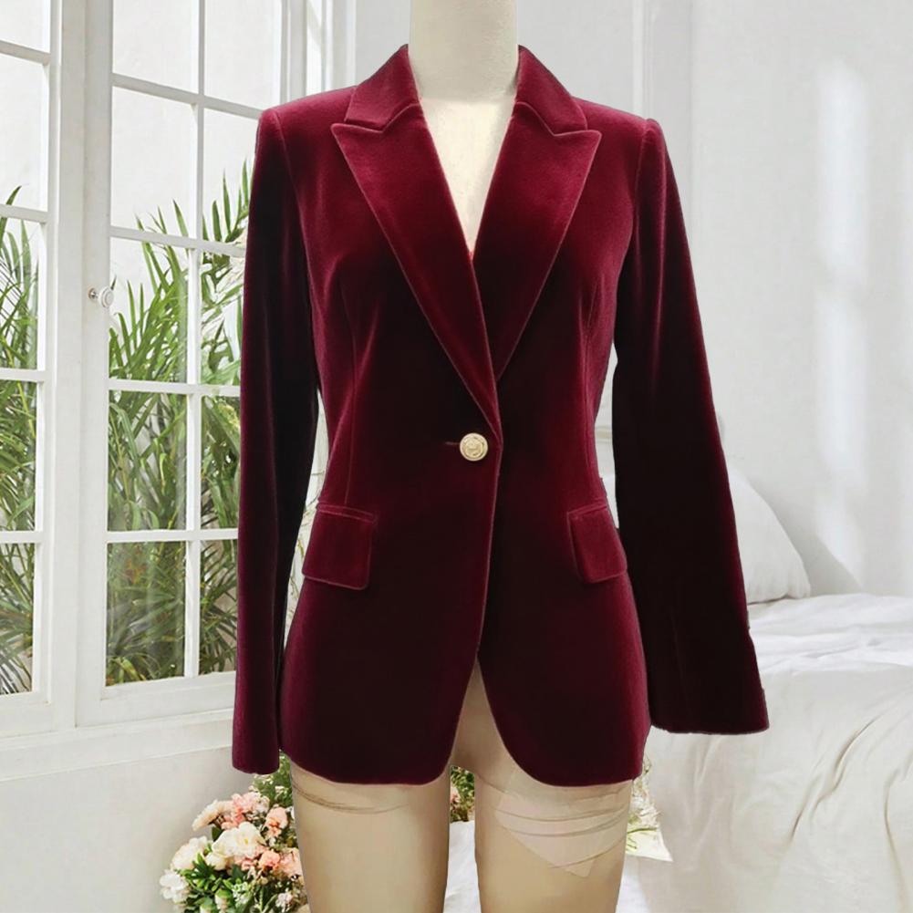 Velvet Blazer Women - Aksamitne, duże rozmiary, damskie smokingi z