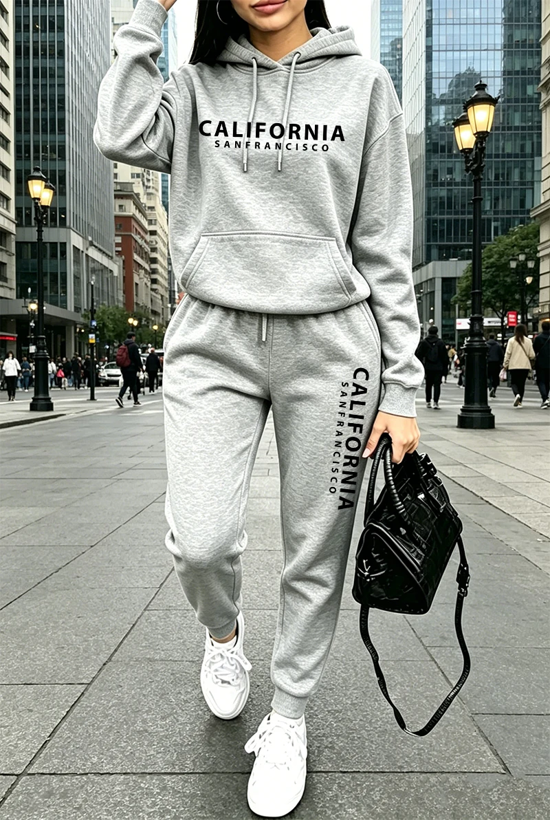 Women'S Fashion Sweatshirts - Wysokiej jakości damski dres z nadrukiem,