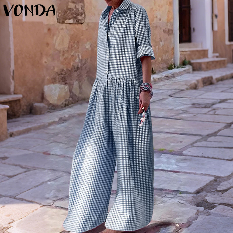 Women'S Fashion Overalls - Kombinezony damskie Plus Size 5XL VONDA