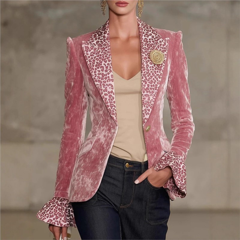 Velvet Blazer Women - Luksusowa marynarka damska z aksamitu w
