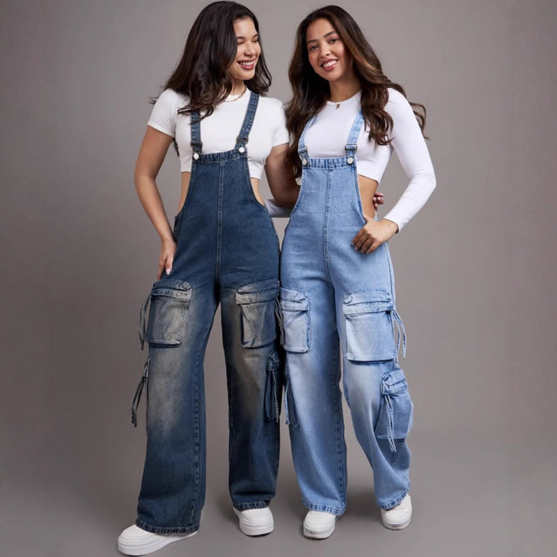 Modne damskie dżinsowe ogrodni – Women'S Fashion Overalls recenzja i cena
