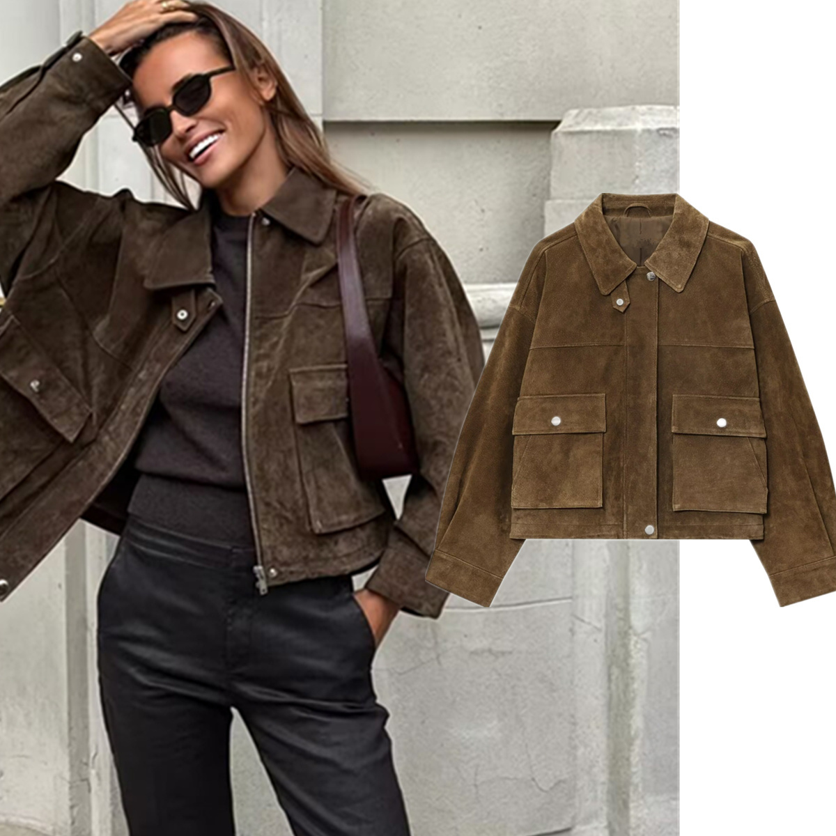 Płaszcz zimowy Maxdutti Minima – Women'S Fashion Bomber Jacket recenzja i cena