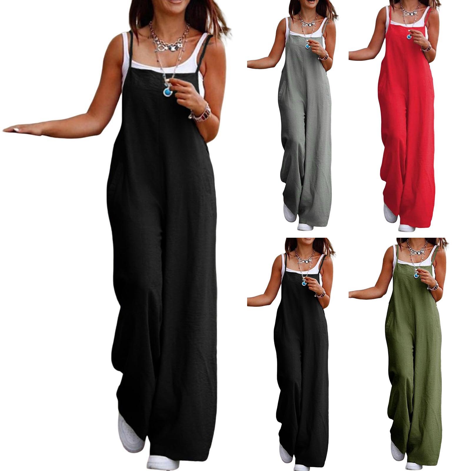 Casual luźny kostium sportowy  – Women'S Fashion Overalls recenzja i cena