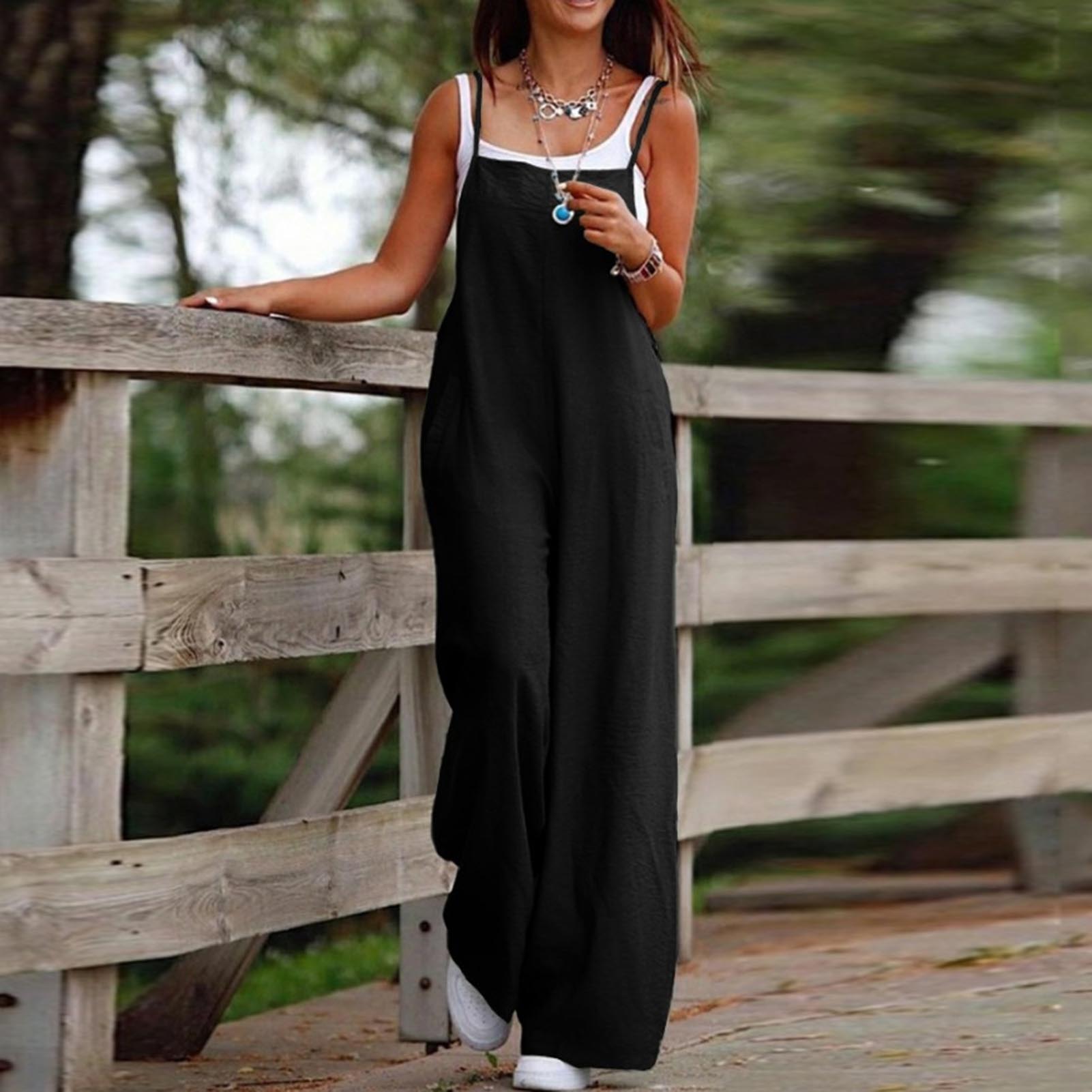 Casual luźny kostium sportowy  – Women'S Fashion Overalls recenzja i cena