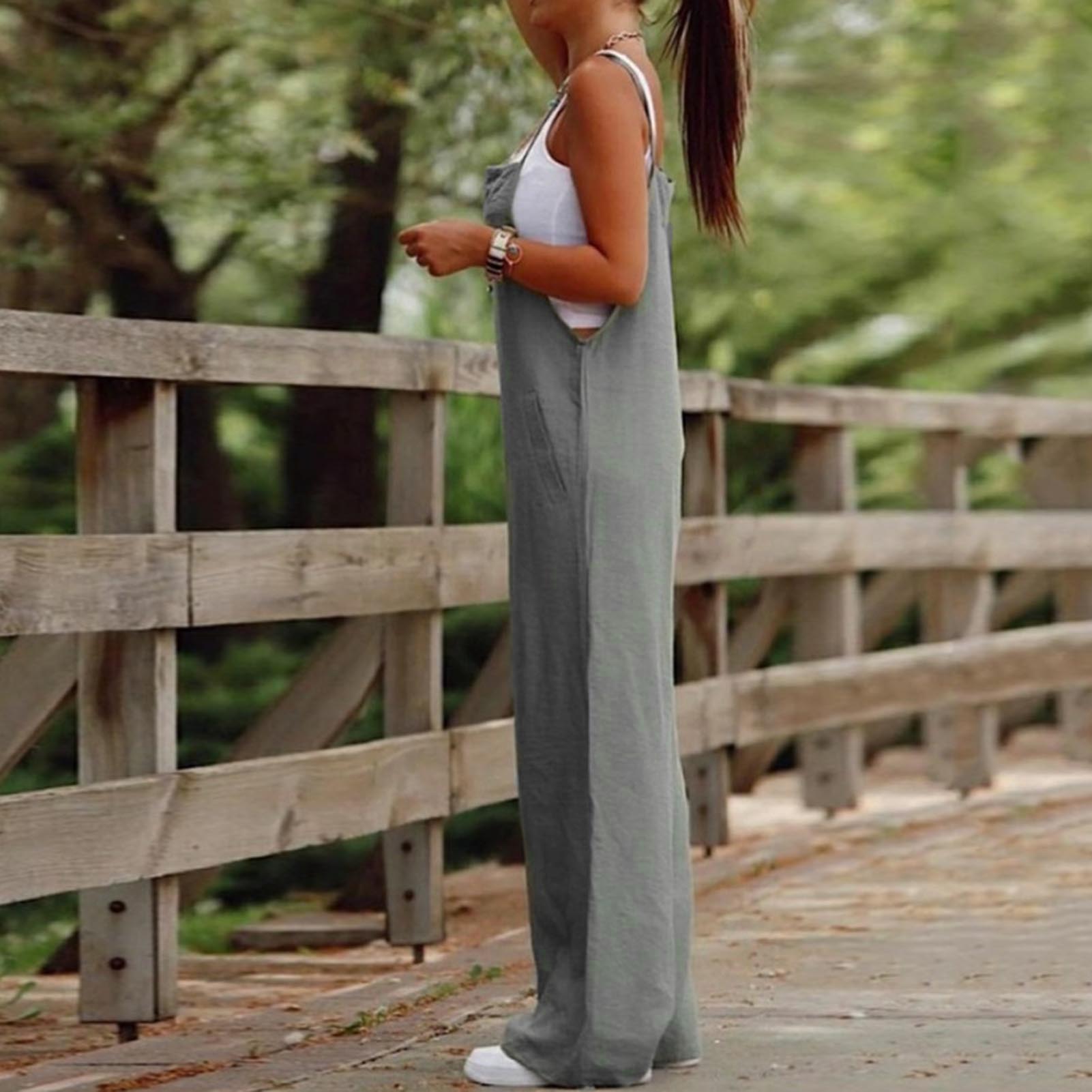Casual luźny kostium sportowy  – Women'S Fashion Overalls recenzja i cena
