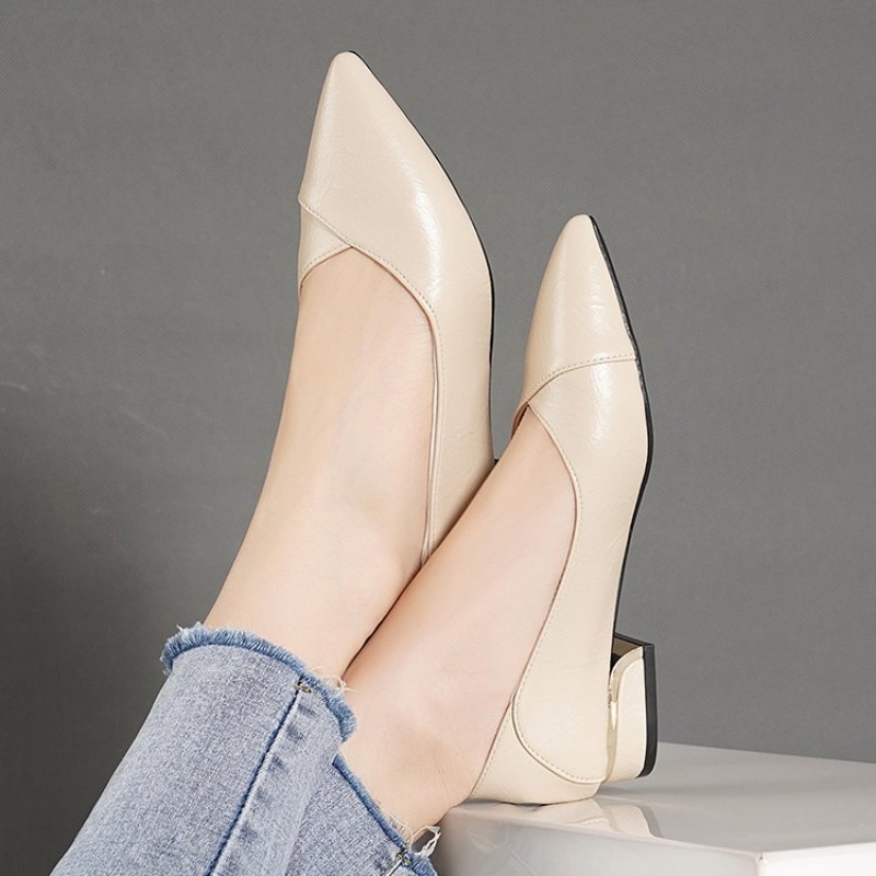 Nowe damskie skórzane buty na  – Women Fashion Heels recenzja i cena