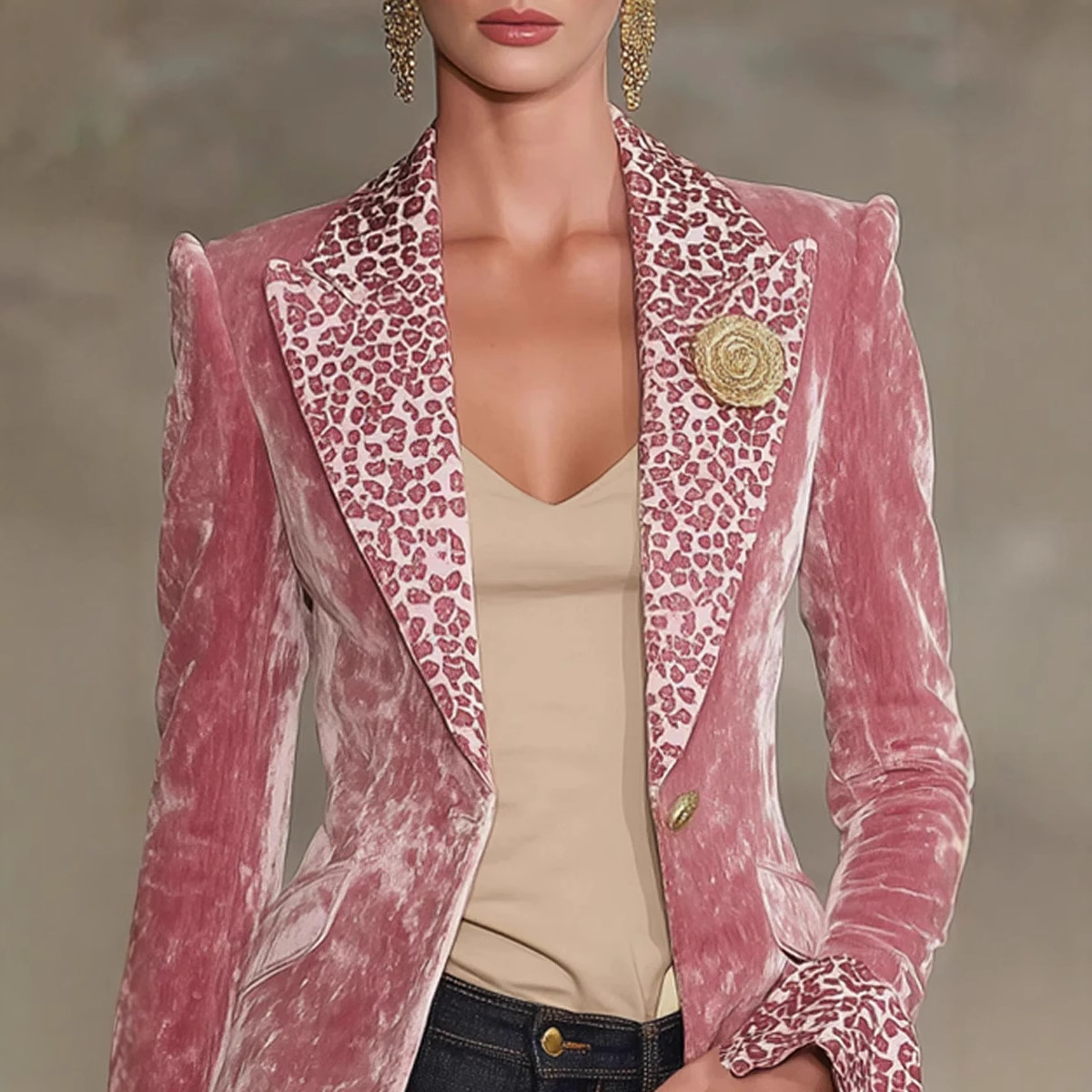 Damska aksamitna marynarka w p – Velvet Blazer Women recenzja i cena
