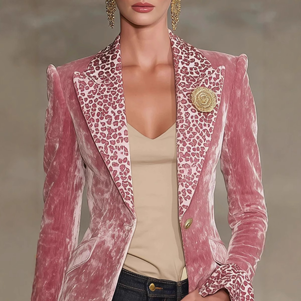 Damska aksamitna marynarka w p – Velvet Blazer Women recenzja i cena