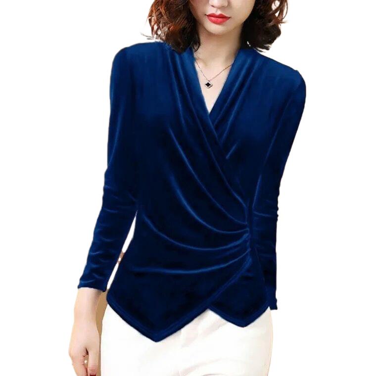 Damska Bluzka 2025 Jesień Złot – Velvet Blazer Women recenzja i cena