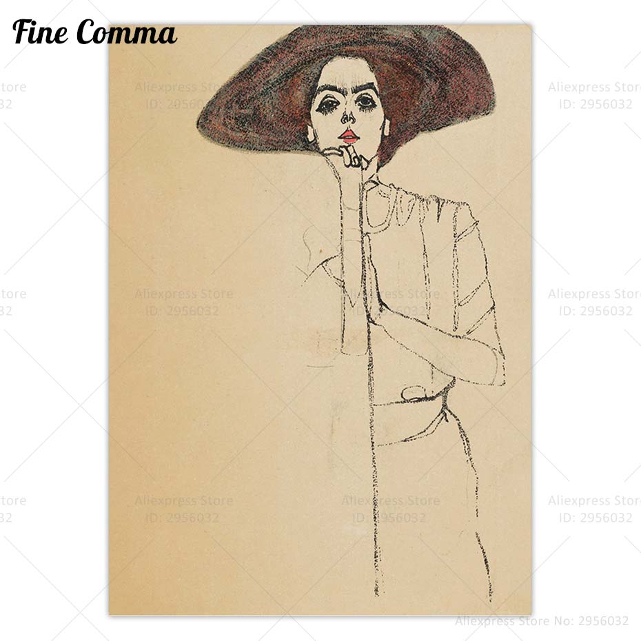 Portret kobiety Egon Schiele m – Women Fashion Pose recenzja i cena
