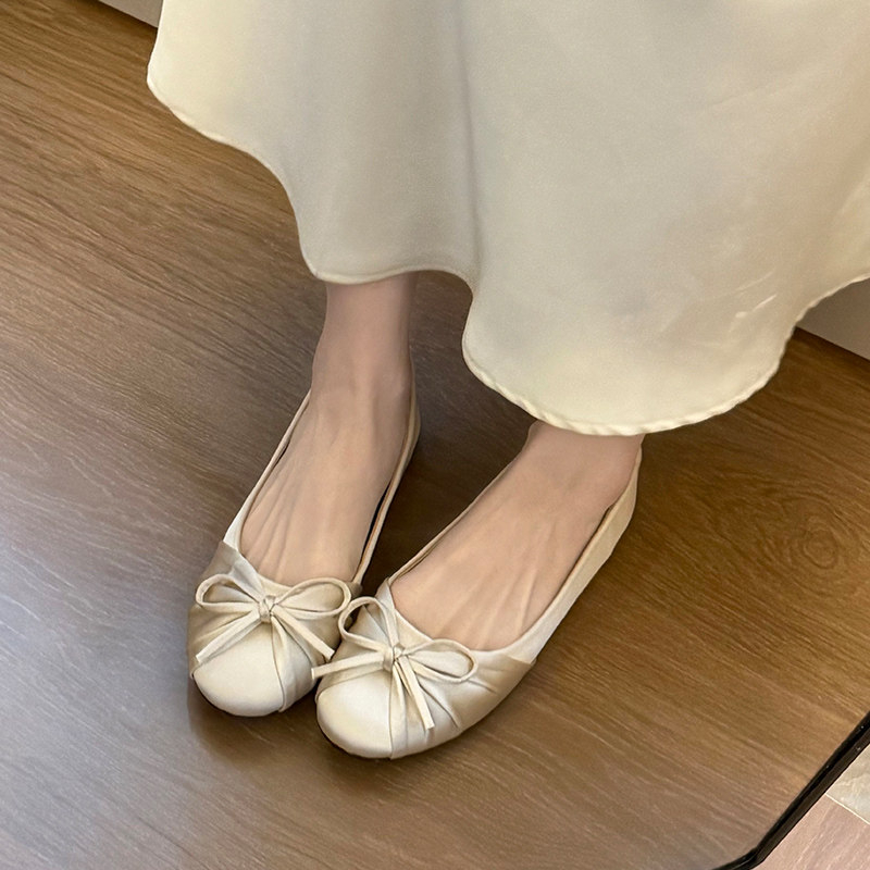 2026 Nowe satynowe baleriny z  – Women Fashion Heels recenzja i cena