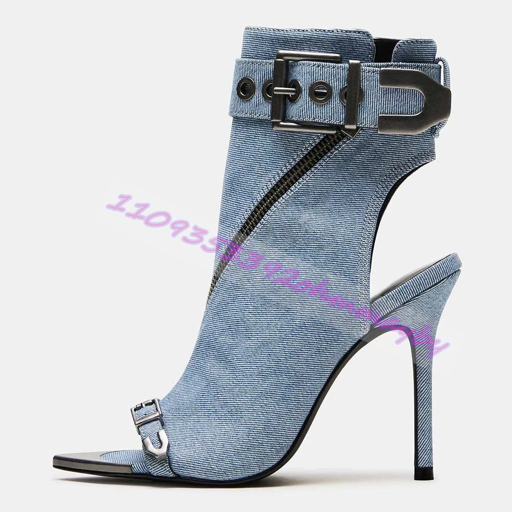 Letnie niebieskie dżinsowe bot – Fashion Women Belt recenzja i cena