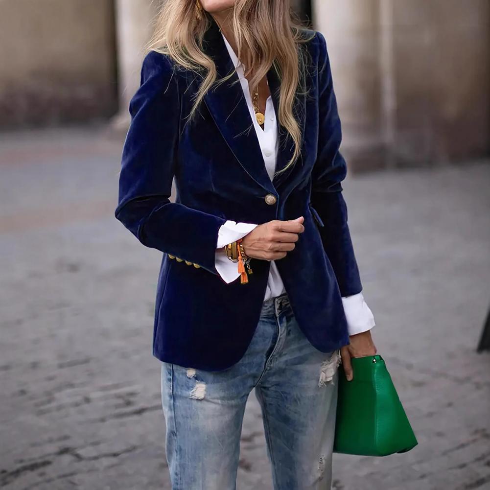 Aksamitne, duże rozmiary, dams – Velvet Blazer Women recenzja i cena