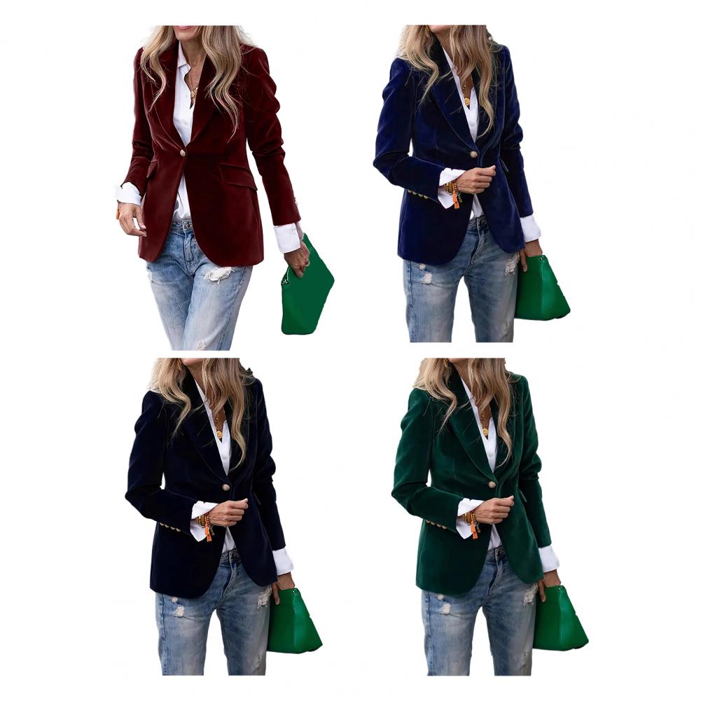 Aksamitne, duże rozmiary, dams – Velvet Blazer Women recenzja i cena