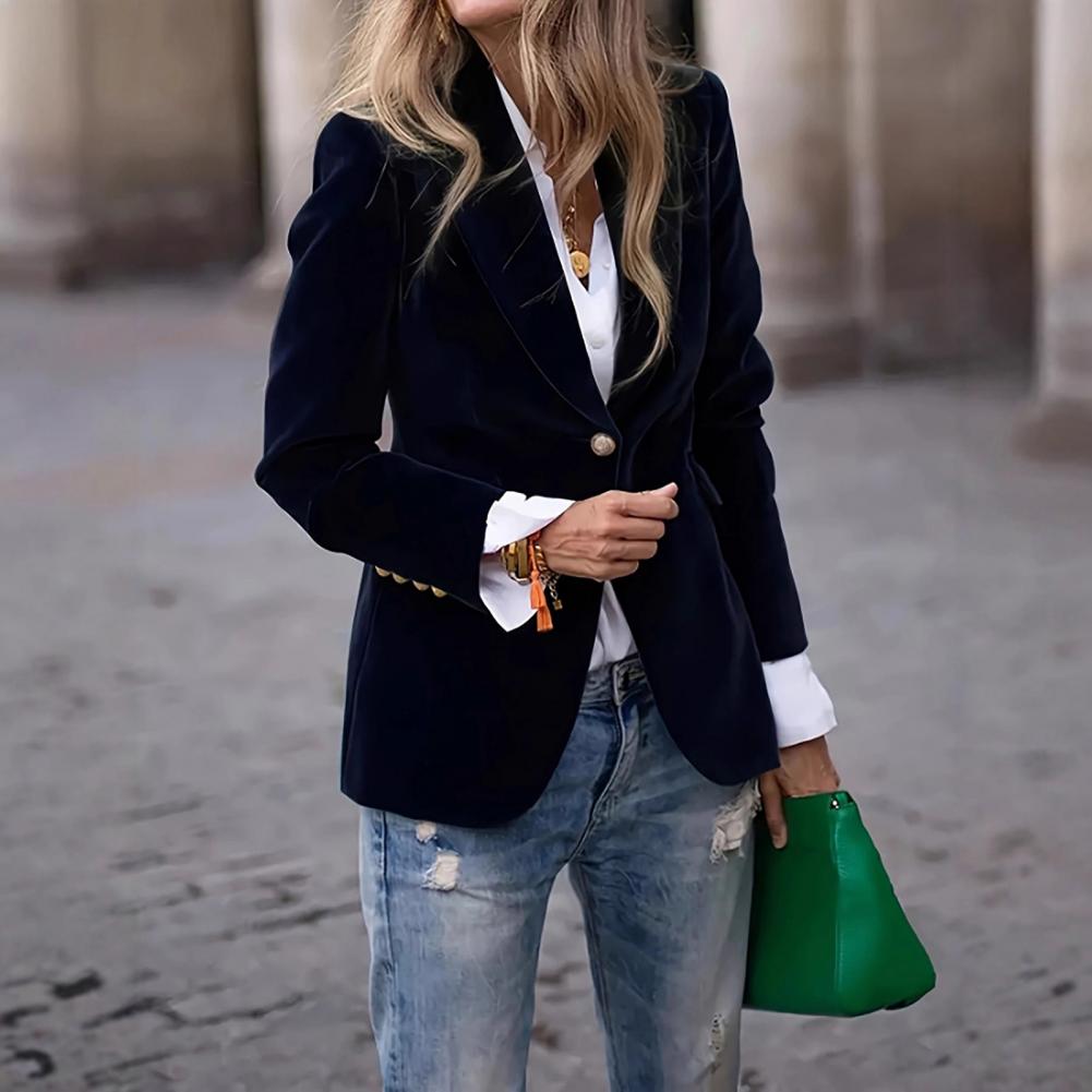 Aksamitne, duże rozmiary, dams – Velvet Blazer Women recenzja i cena