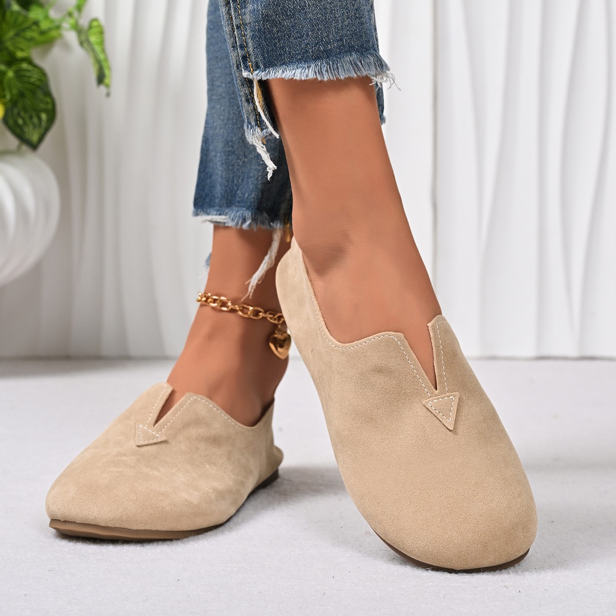 Damskie płaskie buty wsuwane z – Women'S Fashion Quick Delivery recenzja i cena