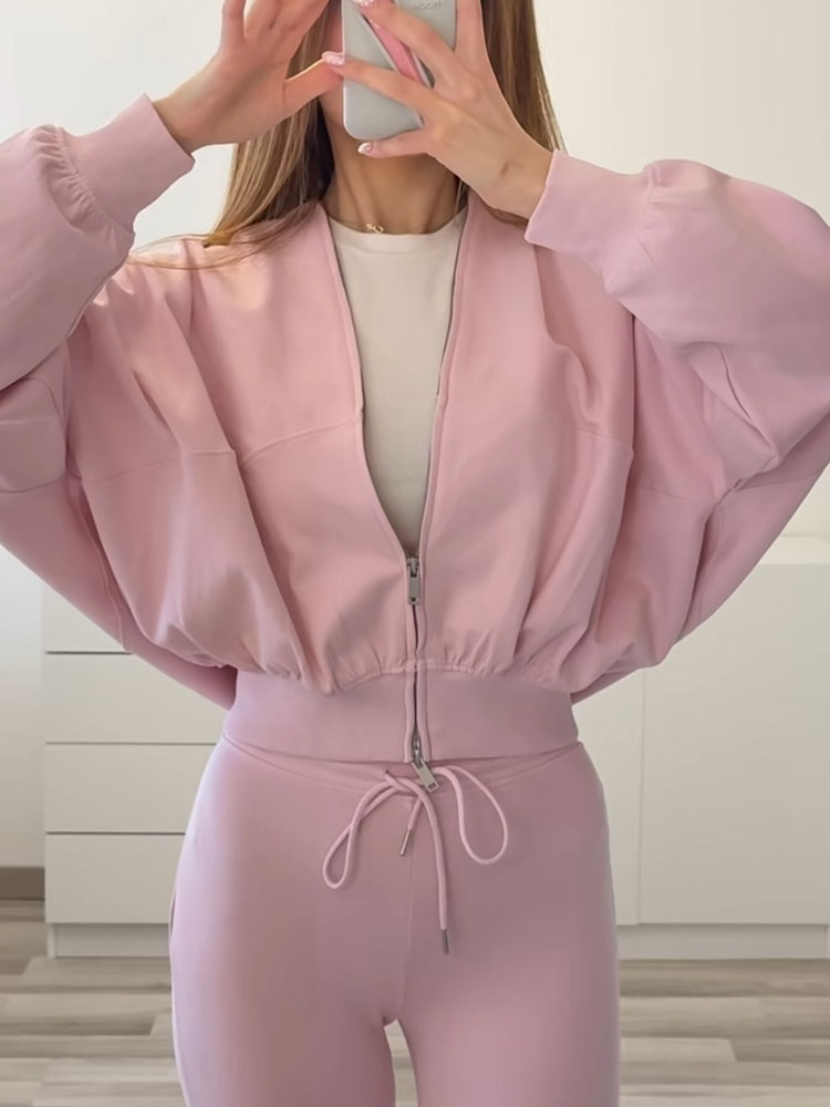 Eleganckie damskie komplety: s – Women'S Fashion Bomber Jacket recenzja i cena