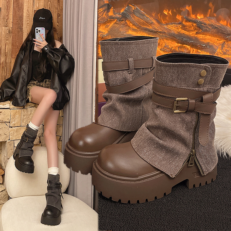 Botki damskie Kowbojki na plat – Women'S Fashion Designer Clothes recenzja i cena