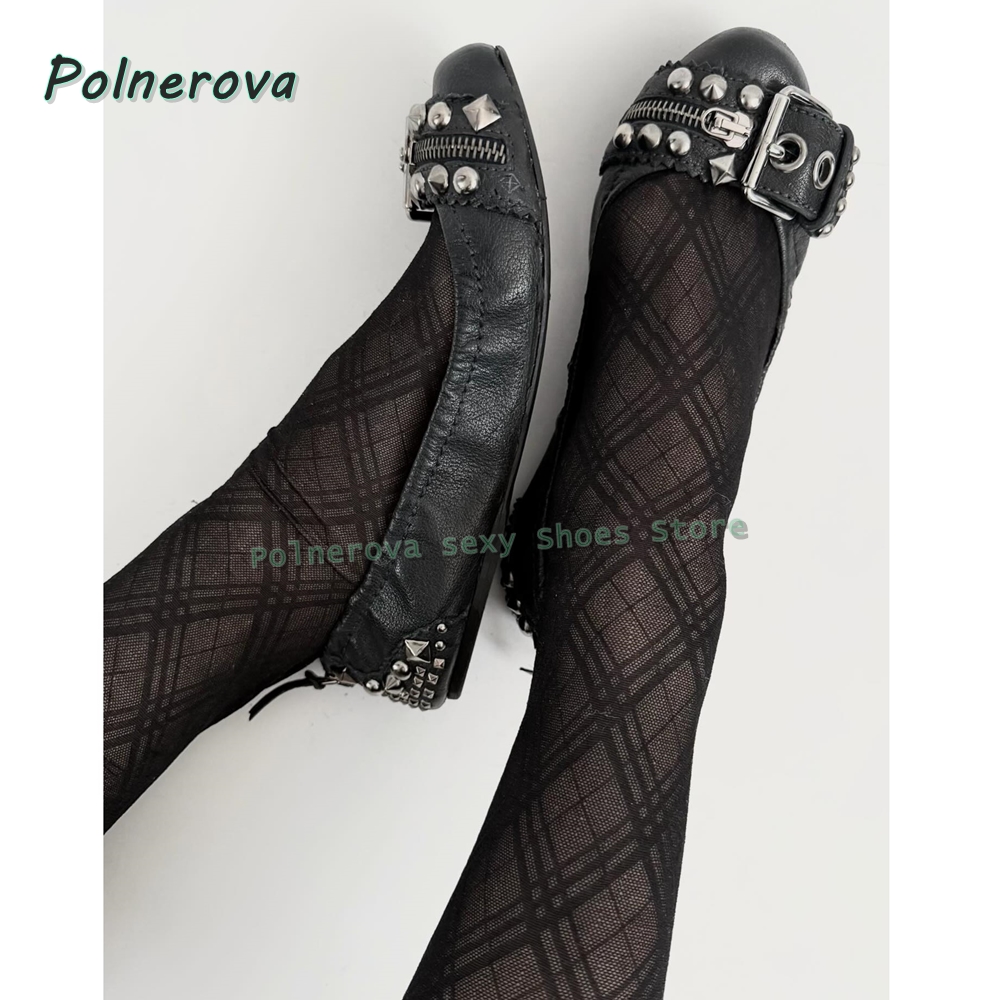 Buty Mary Jane z nitowaną klam – Fashion Women Belt recenzja i cena