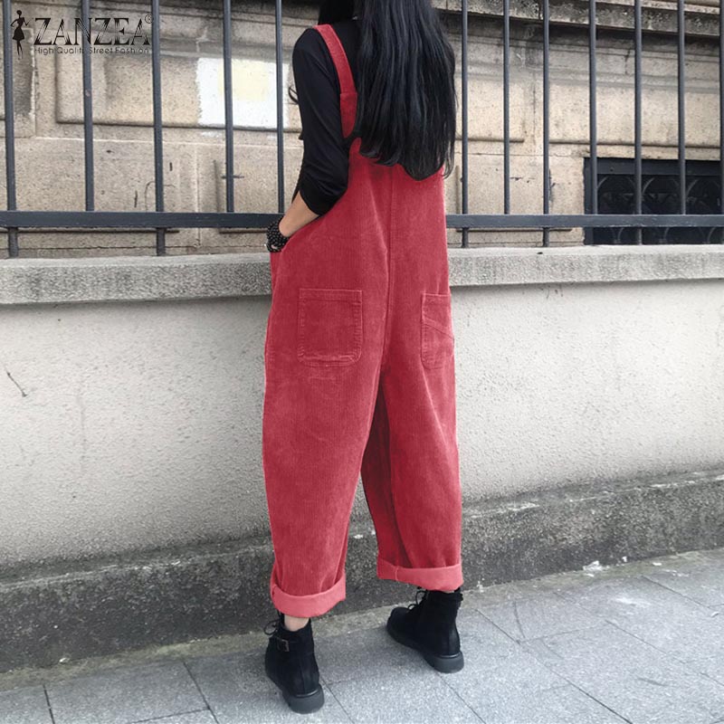 Sztruksowe ogrodniczki damskie – Women'S Fashion Overalls recenzja i cena