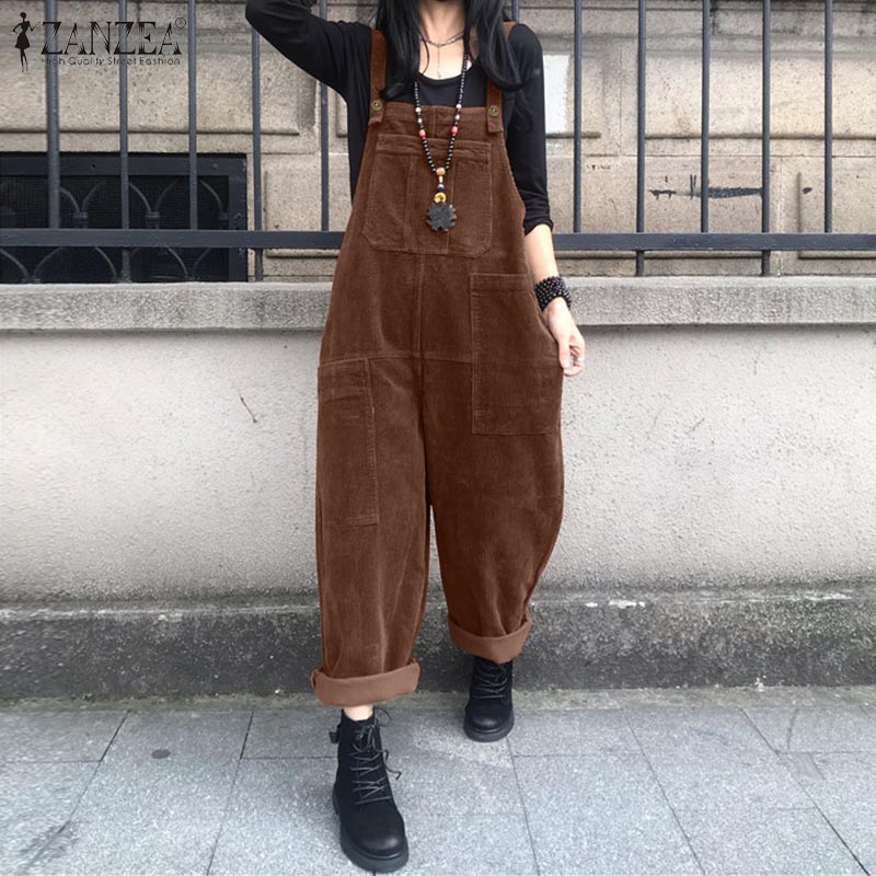 Sztruksowe ogrodniczki damskie – Women'S Fashion Overalls recenzja i cena