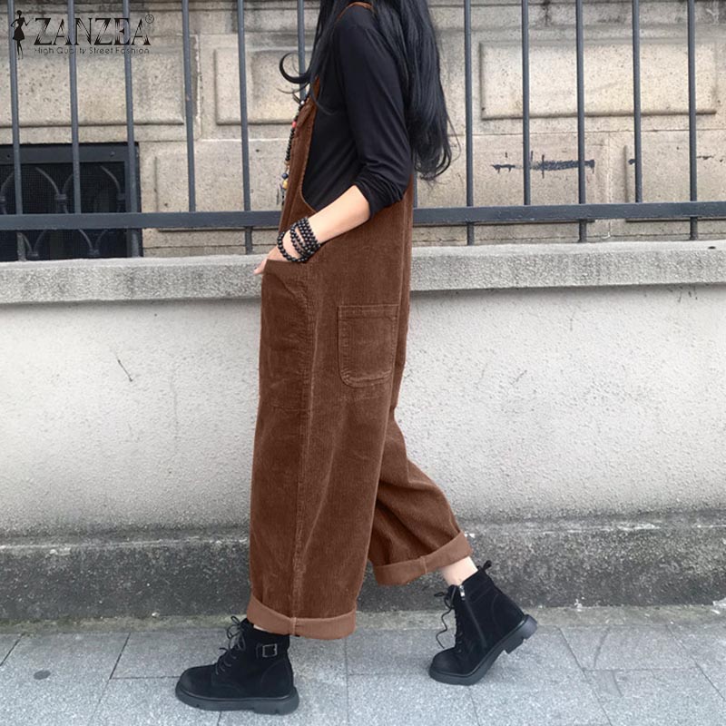 Sztruksowe ogrodniczki damskie – Women'S Fashion Overalls recenzja i cena