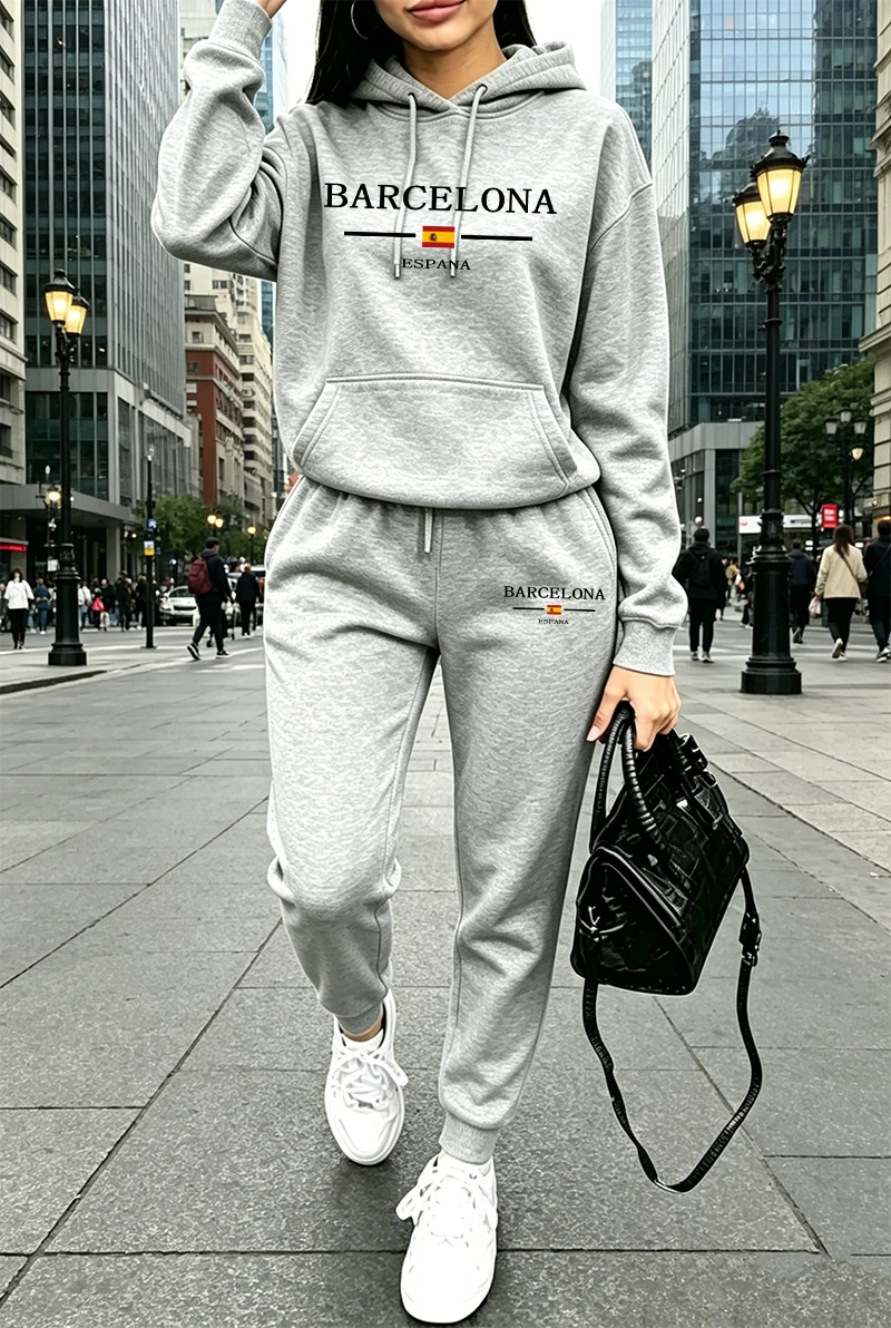 Damski dres sportowy z nadruki – Women'S Fashion Sweatshirts recenzja i cena