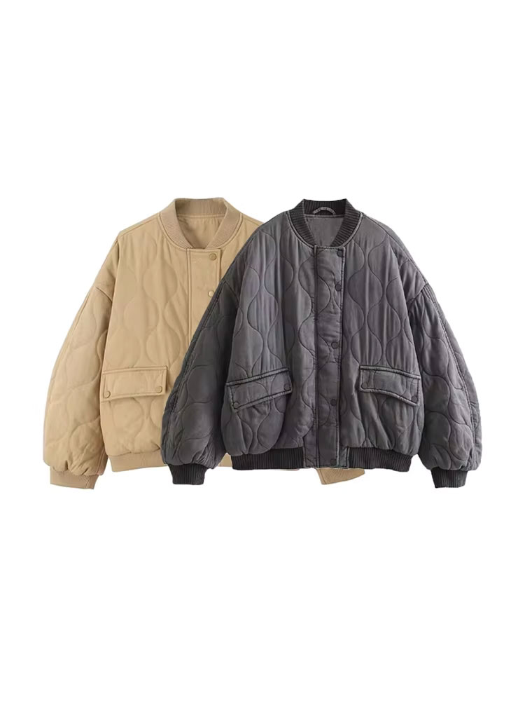 Damskie kurtki bomberki oversi – Women'S Fashion Bomber Jacket recenzja i cena