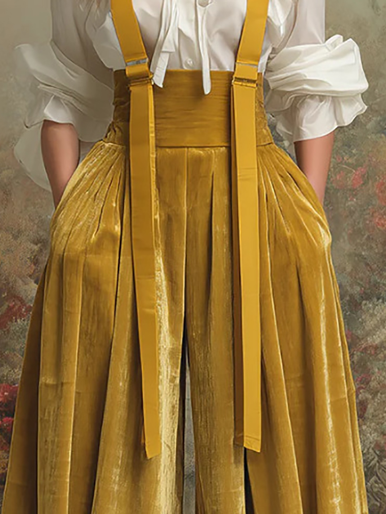 Nowe eleganckie żółte kombinez – Women'S Fashion Overalls recenzja i cena