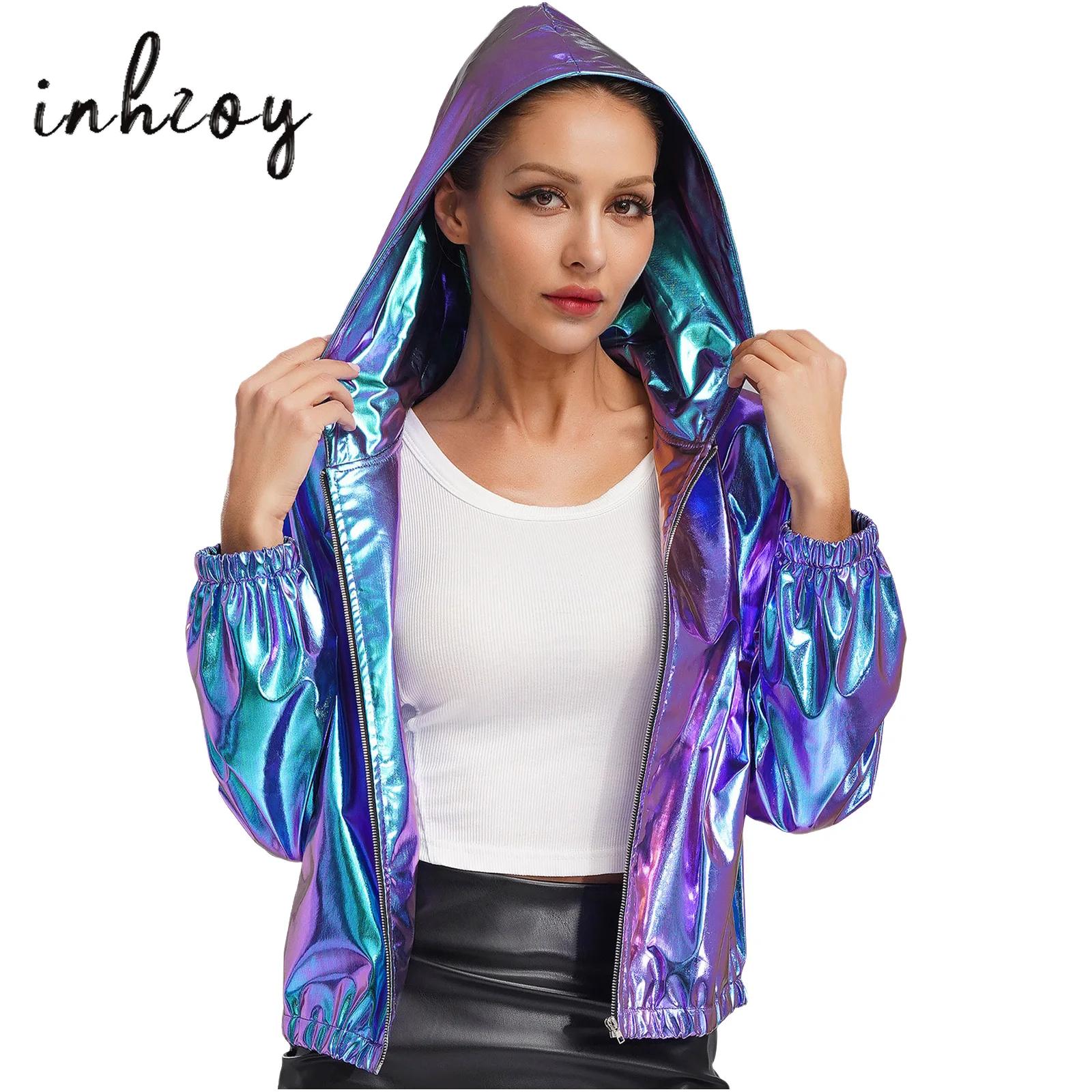 Damska holograficzna kurtka bo – Women'S Fashion Bomber Jacket recenzja i cena