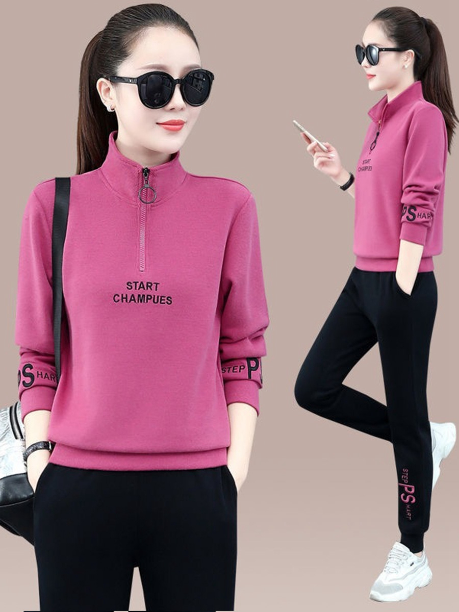 Modny zestaw odzieży sportowej – Women'S Fashion Sweatshirts recenzja i cena