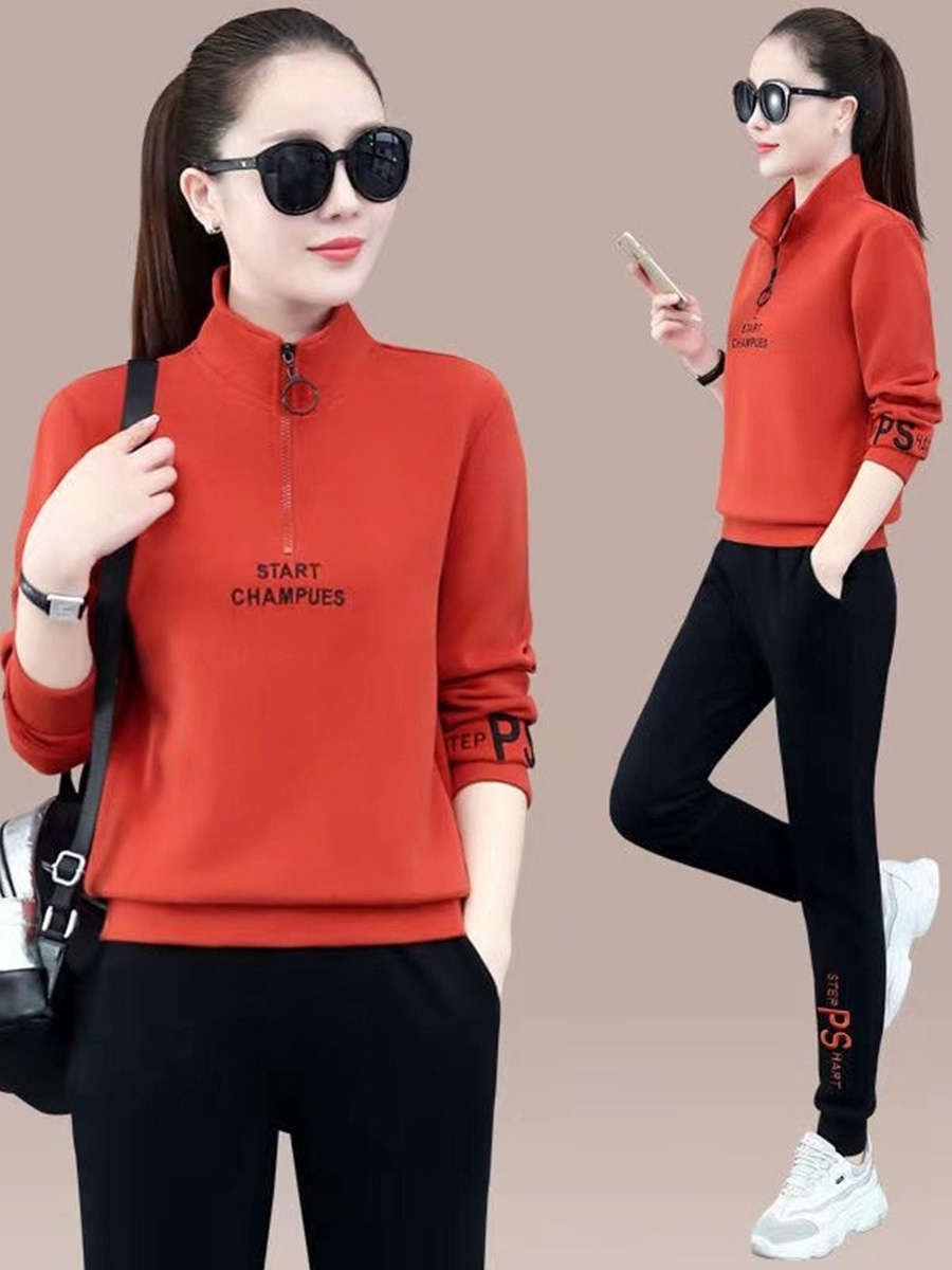 Modny zestaw odzieży sportowej – Women'S Fashion Sweatshirts recenzja i cena